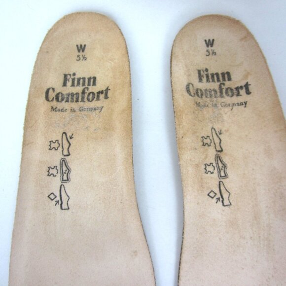 Finn Comfort 5.5 W / US 8 Ikebukuro Beige Tan White Sneakers Walking Shoes EUC - Picture 11 of 12